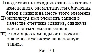 Рис. 3.1. Укажите последовательность действий.